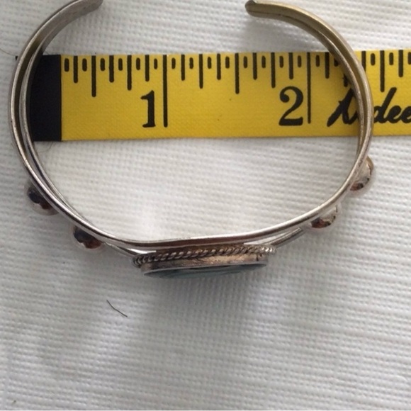 Woman’s Sliver bracelet from Mexico with Apollonian stone - Picture 4 of 5